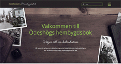 Desktop Screenshot of hembygdsbok.odeshog.se